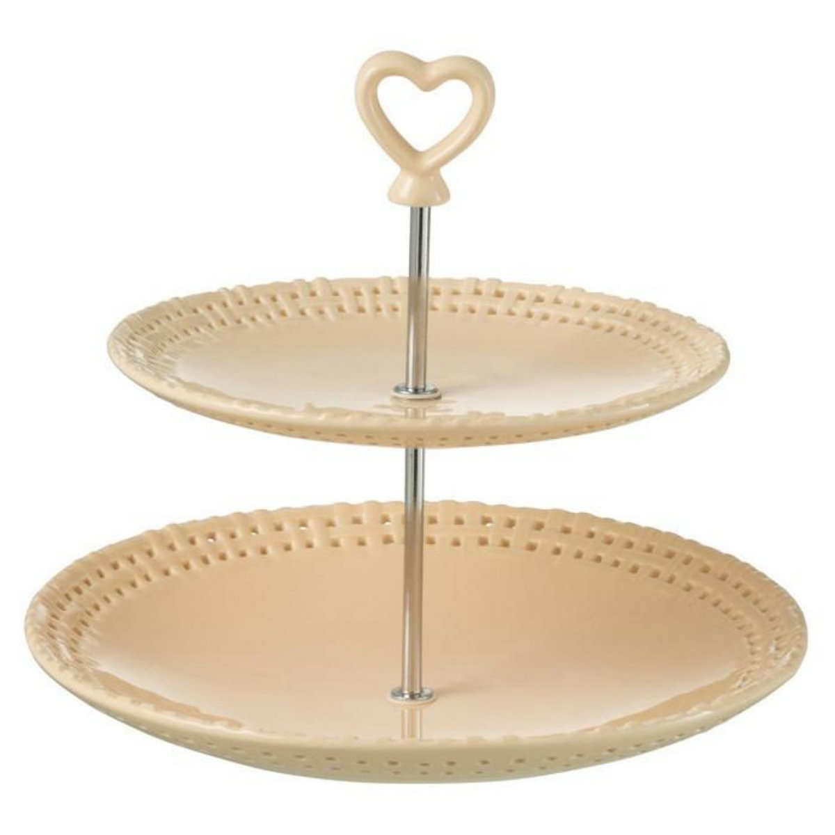 Paris Prix Serviteur 2 Étages en Céramique  Vercer  25cm Pêche