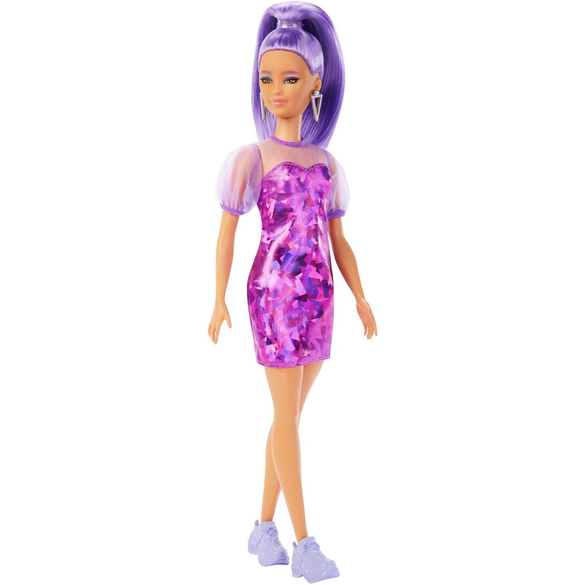 BARBIE Barbie - Poupée Fashionista Robe Violette