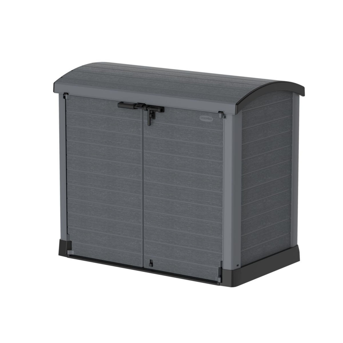 DURAMAX Armoire de rangement jardin Résine  - 1200L - Gris - STOREAWAY ARC LID