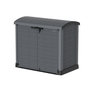 Voir la diapositive 2 : DURAMAX Armoire de rangement jardin Résine  - 1200L - Gris - STOREAWAY ARC LID