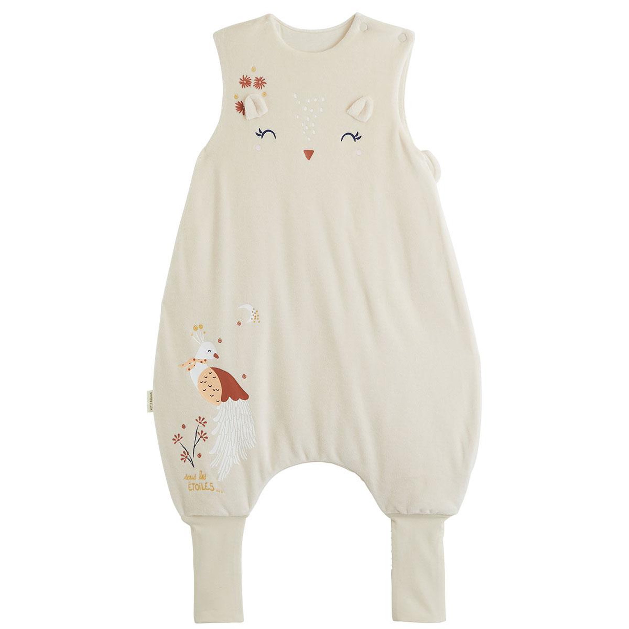 Voir la diapositive 1 : PETIT BEGUIN Turbulette d'hiver en velours avec pieds retroussables ollie
