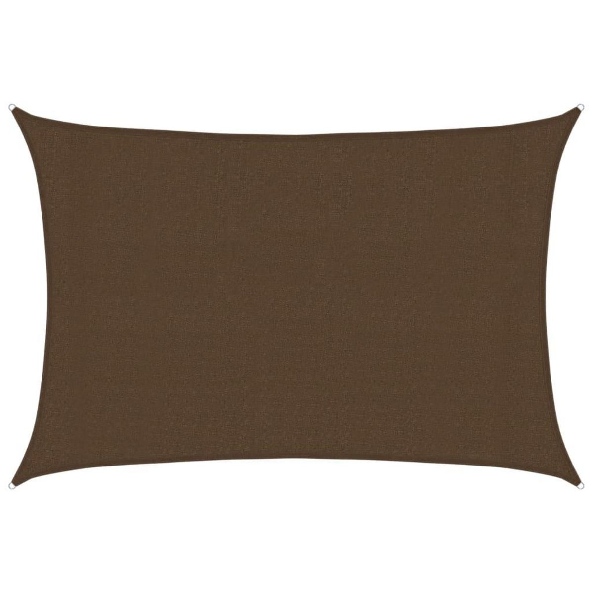 VIDAXL Voile d'ombrage 160 g/m^2 Marron 3x4 m PEHD