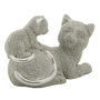 Voir la diapositive 2 : Paris Prix Statuette Déco Maman Chat & Chaton  Sparky  19cm Argent