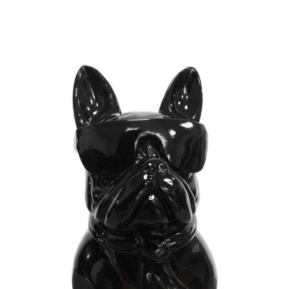 Paris Prix Sculpture Design Chien  Dude  37cm Noir