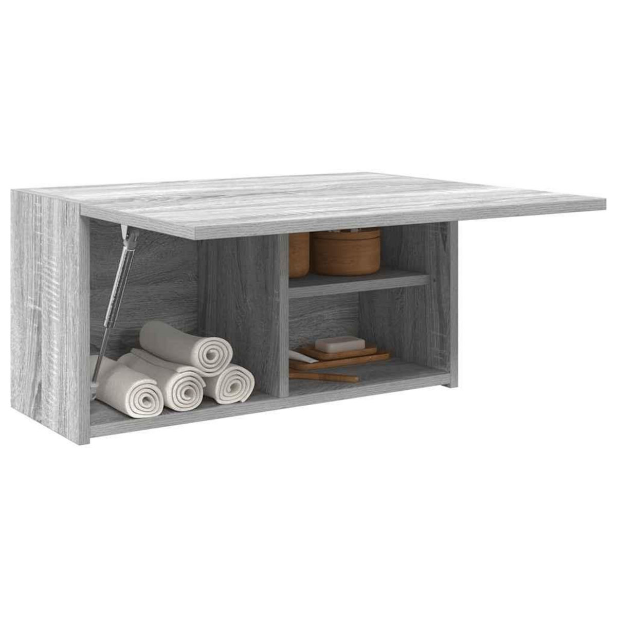 VIDAXL Armoire murale de bain sonoma gris 60x25x30cm bois d'ingenierie