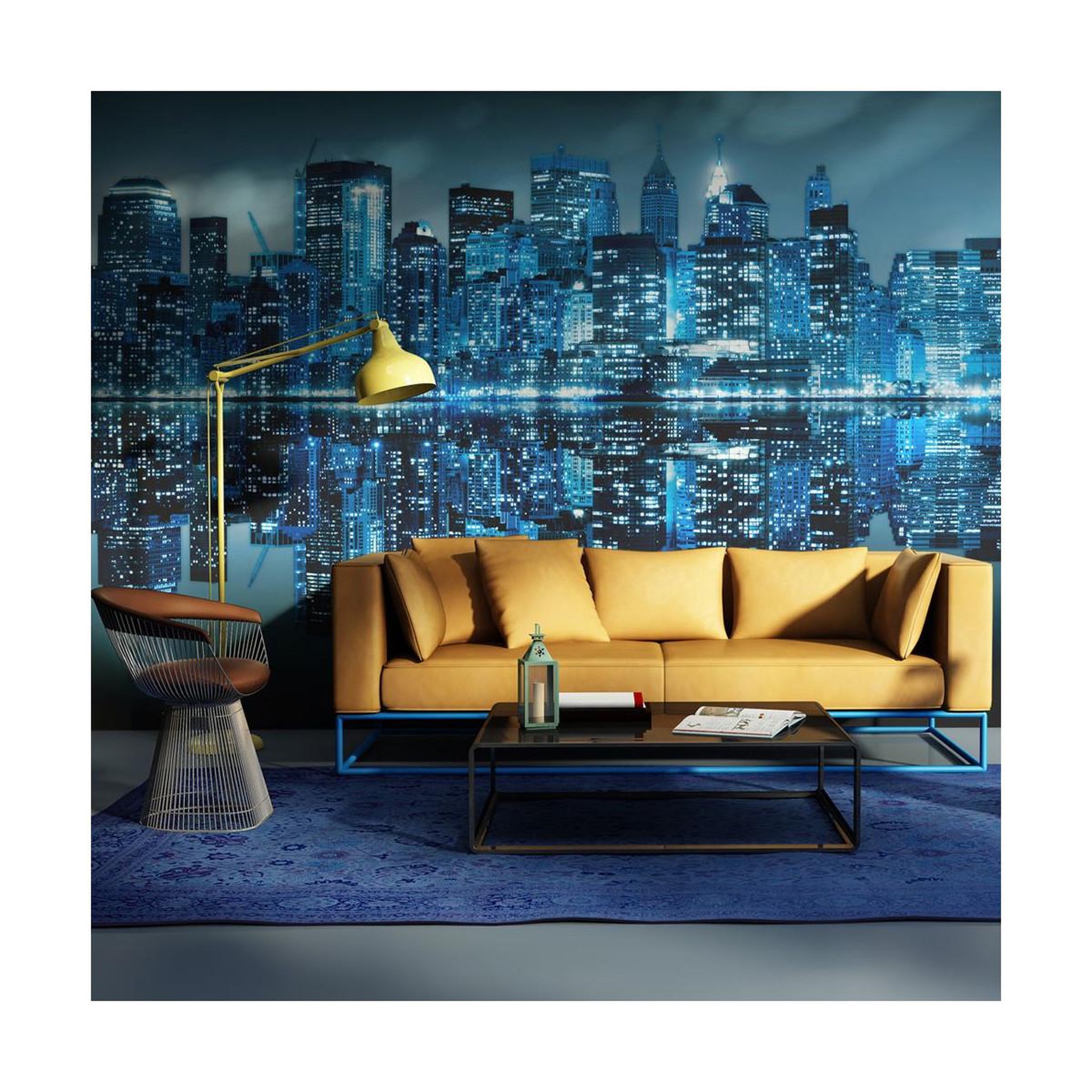 Paris Prix Papier peint  océan de lumières new york  270x450cm