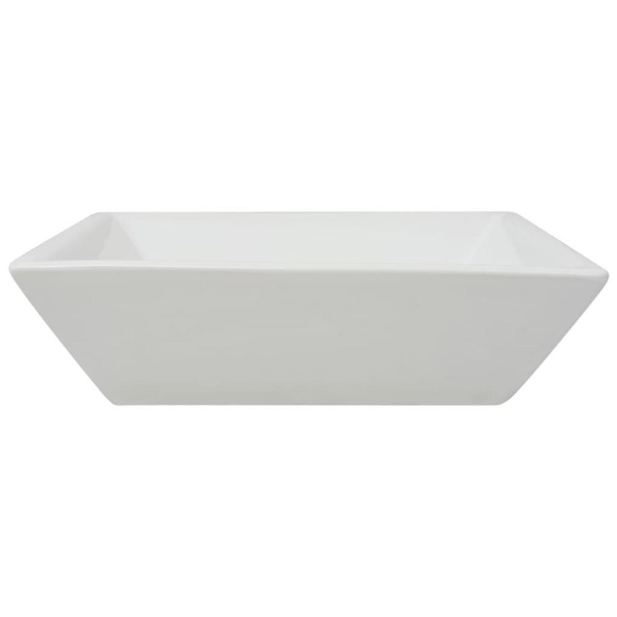 VIDAXL Lavabo carree Ceramique Blanc 41,5 x 41,5 x 12 cm