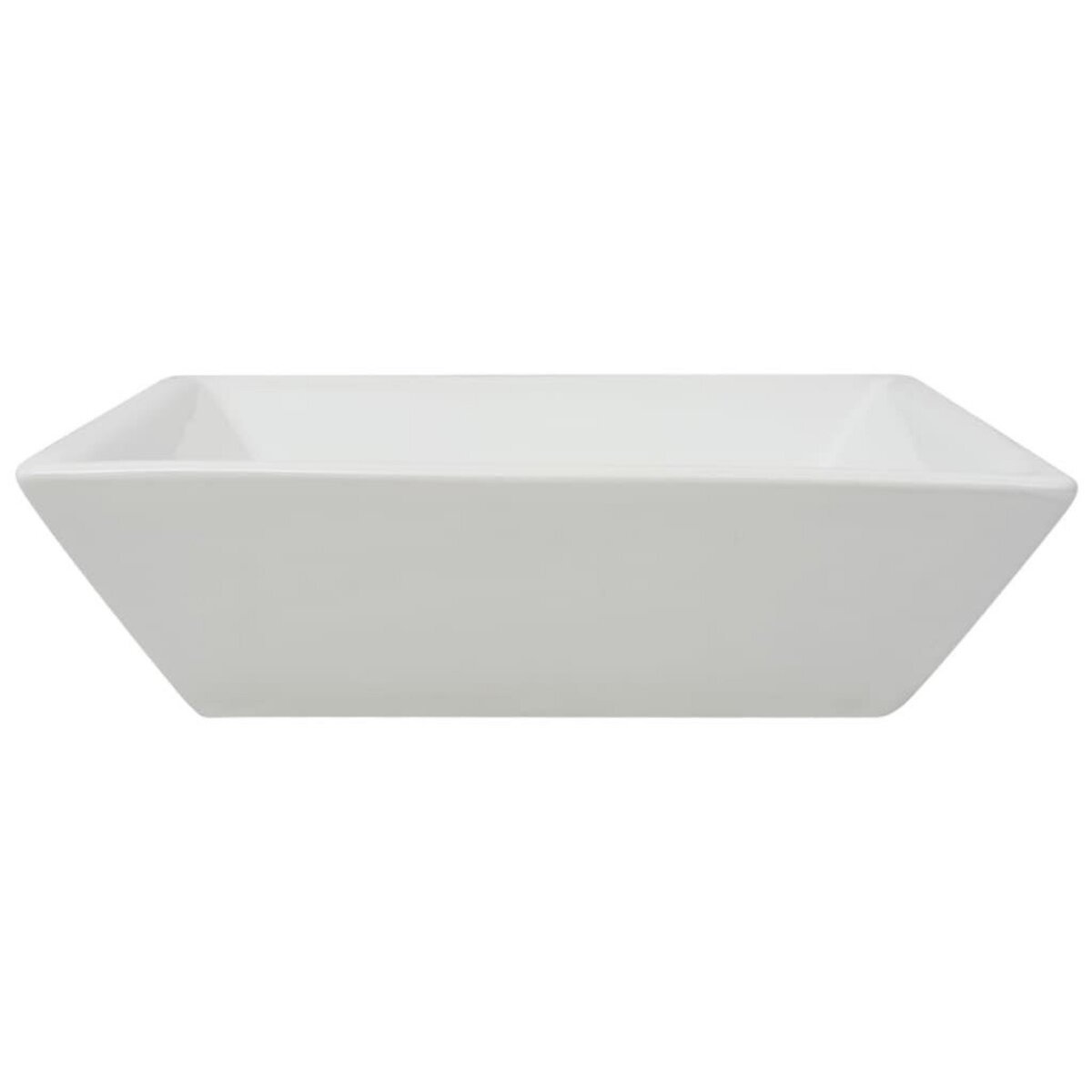 VIDAXL Lavabo carree Ceramique Blanc 41,5 x 41,5 x 12 cm