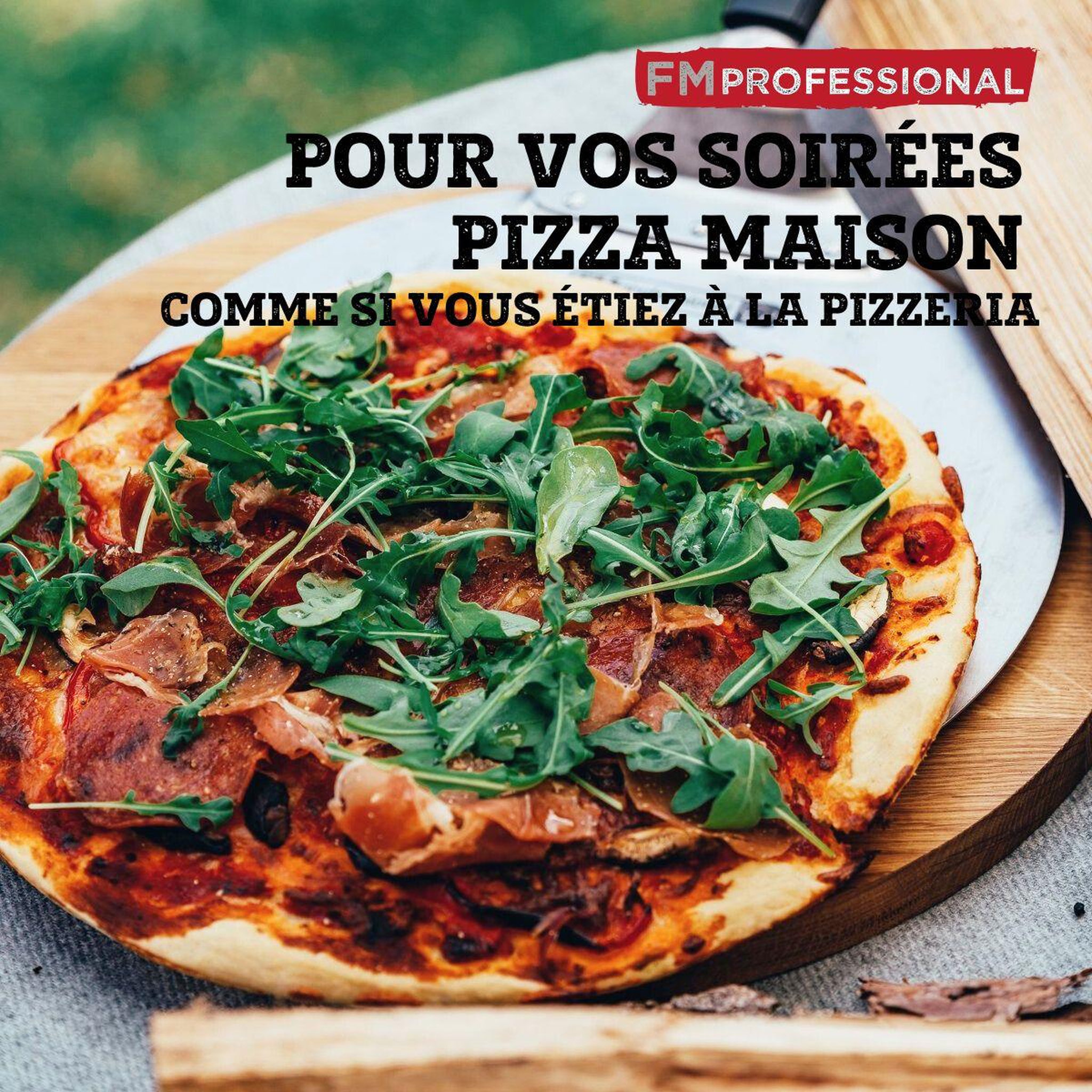 Voir la diapositive 4 : FM PROFESSIONAL Pelle à pizza ou tarte flambée 49 cm fm professional pizza