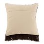 Voir la diapositive 2 : Paris Prix Coussin Déco à Franges  Ethnique  45cm Marron