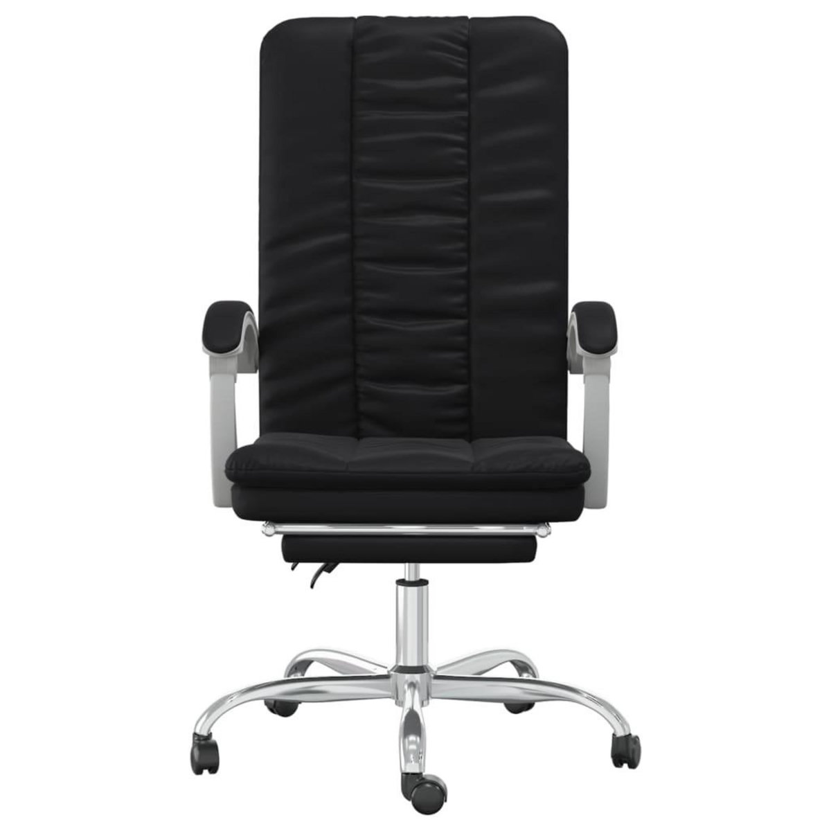 VIDAXL Fauteuil inclinable de bureau Noir Similicuir