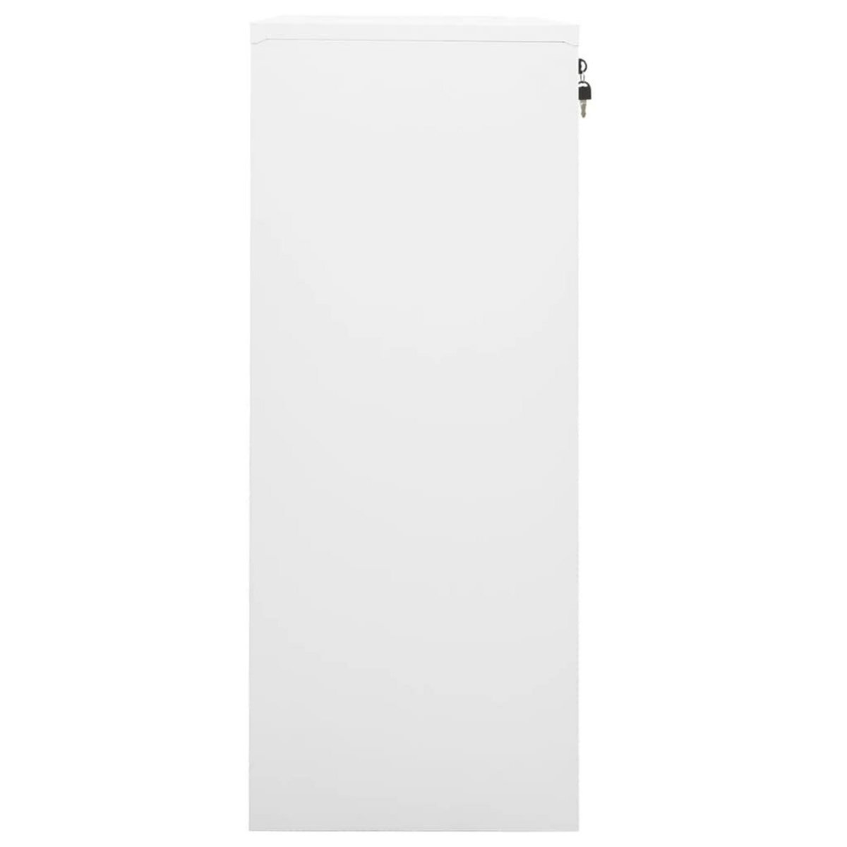 VIDAXL Armoire de bureau Blanc 90x40x102 cm Acier