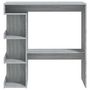 Voir la diapositive 5 : VIDAXL Table de bar et etagere de rangement Sonoma gris 100x50x101,5cm
