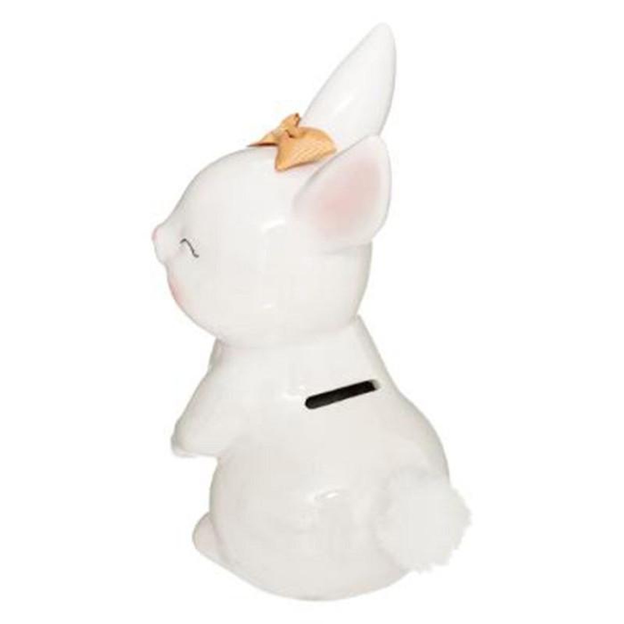 Voir la diapositive 2 : Atmosphera Kids Tirelire Enfant  Lapin  22cm Blanc