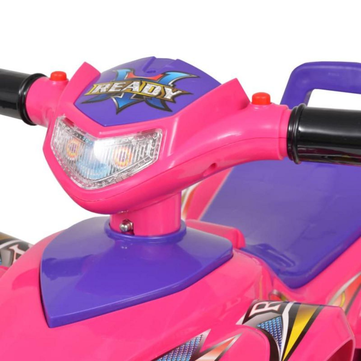 VIDAXL VTT pour enfants avec son et lumière Rose et violet