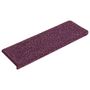Voir la diapositive 2 : VIDAXL Tapis d'escalier 15 pcs 65x21x4 cm Violet fonce