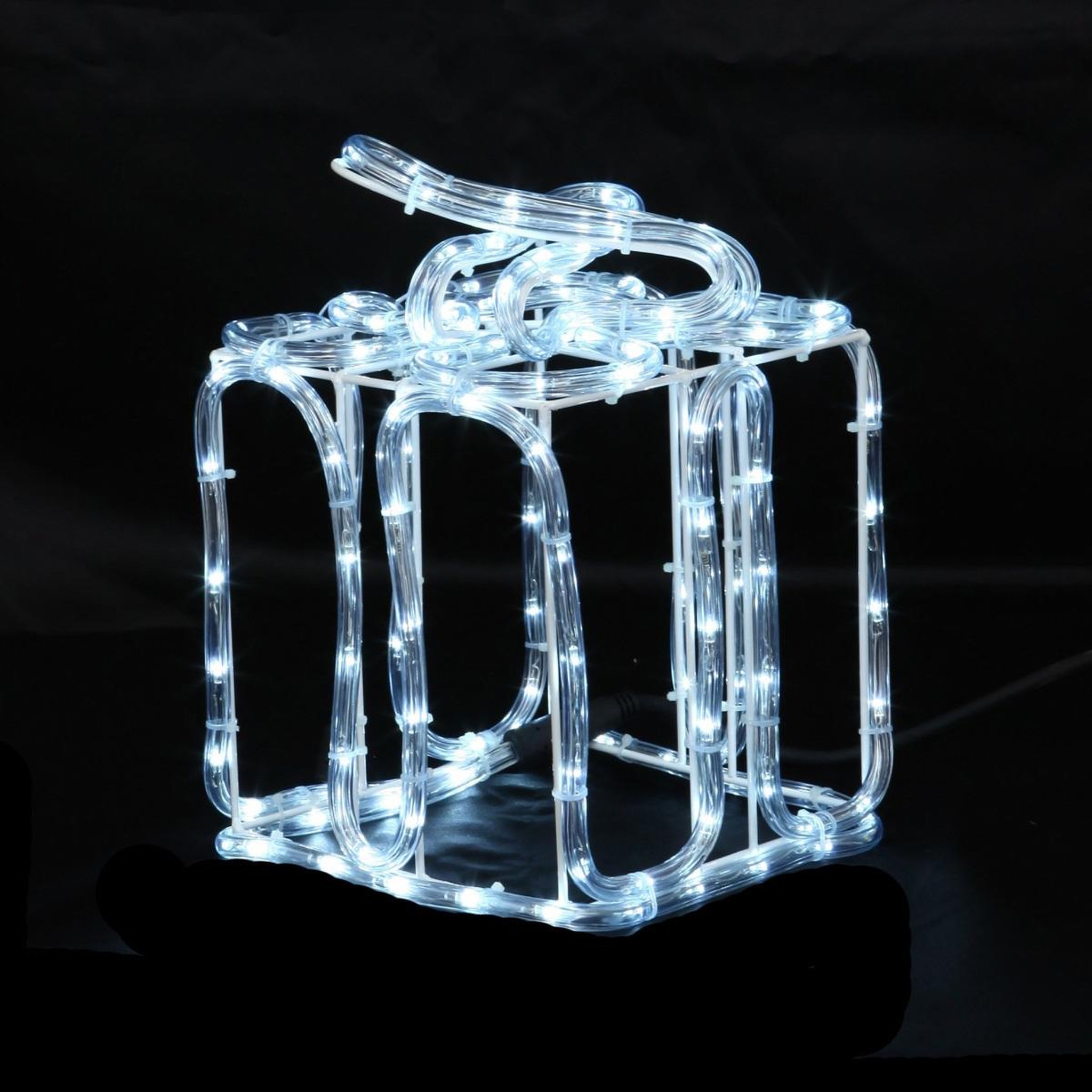 Voir la diapositive 2 : Eden Cadeau de noël lumineux 144 led décoration solaire blanc froid