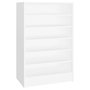 Voir la diapositive 2 : VIDAXL Armoire a chaussures Blanc 60x35x92 cm Bois d'ingenierie