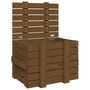 Voir la diapositive 2 : VIDAXL Boîte de rangement Marron miel 58x40,5x42 cm Bois massif pin