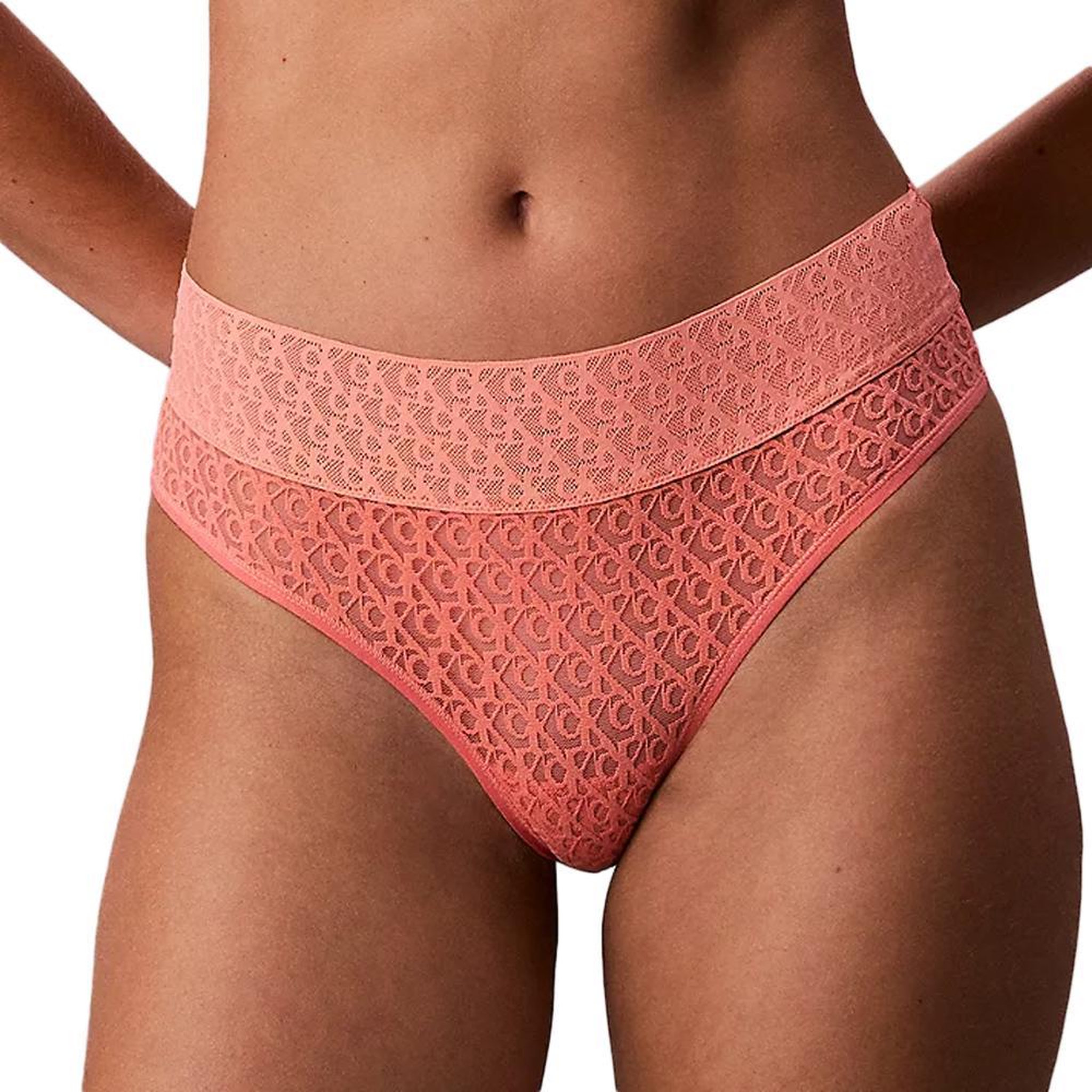 CALVIN KLEIN JEANS Culotte Rose Corail Femme Calvin Klein Jeans Brazilian. Coloris disponibles : Rose