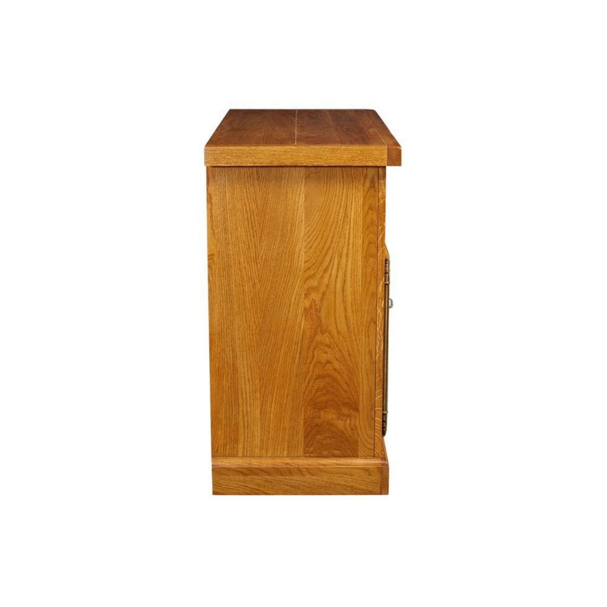 HELLIN Meuble TV en chêne massif 2 portes style traditionnel L107 - LA BRESSE