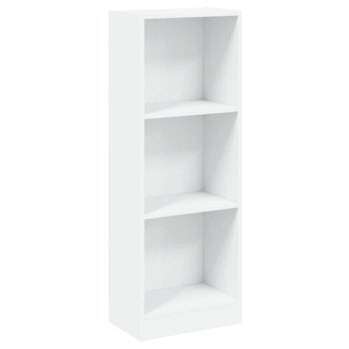 VIDAXL Bibliotheque a 3 niveaux blanc 40x24x109 cm bois d'ingenierie