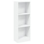 Voir la diapositive 2 : VIDAXL Bibliotheque a 3 niveaux blanc 40x24x109 cm bois d'ingenierie