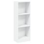 Voir la diapositive 2 : VIDAXL Bibliotheque a 3 niveaux blanc 40x24x109 cm bois d'ingenierie