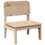 Voir la diapositive 2 : VIDAXL Chaise de jardin 60x52,5x72 cm bois de pin massif