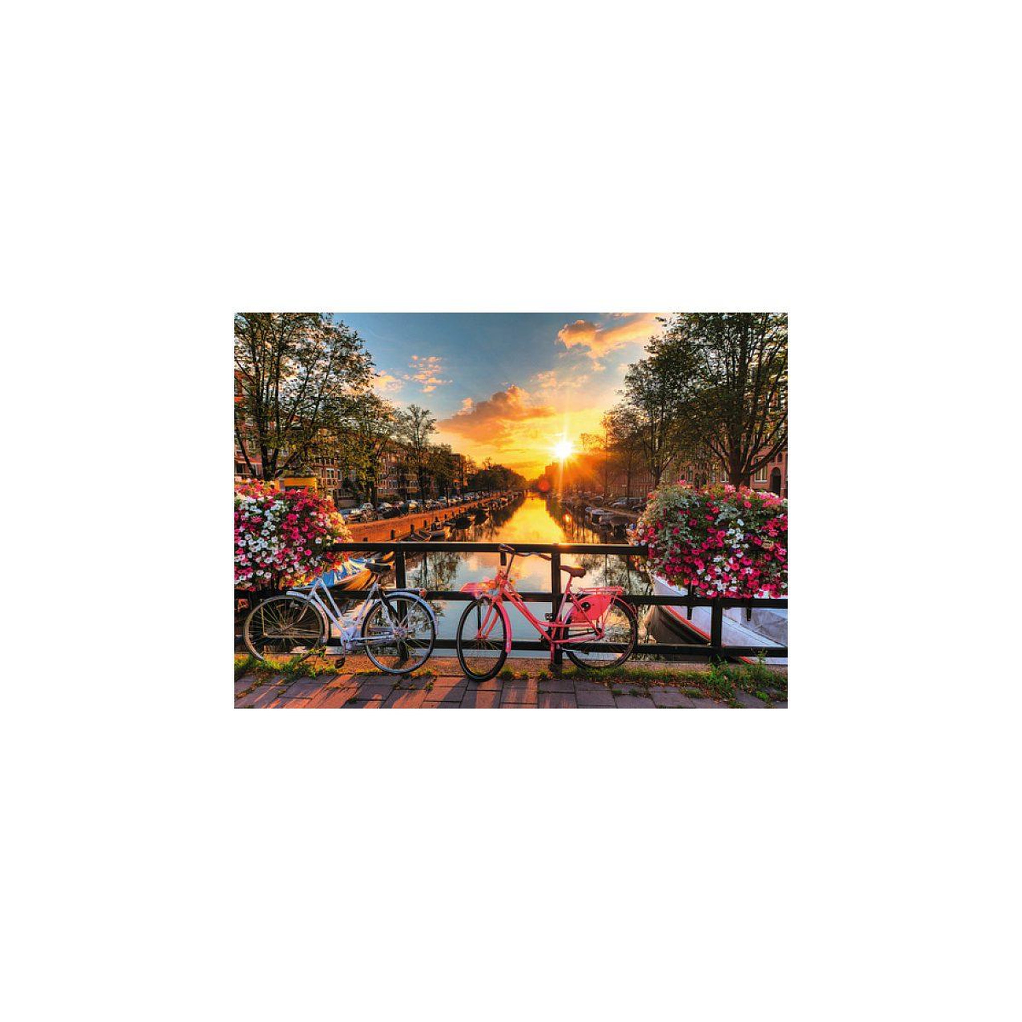 Voir la diapositive 2 : RAVENSBURGER Puzzle 1000 p -  vélos à amsterdam