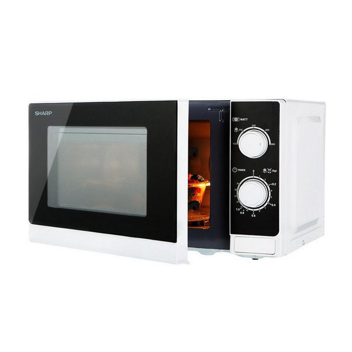 Sharp Micro-ondes 20l 800w blanc - r200ww
