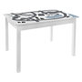 Voir la diapositive 1 : Atmosphera Kids Bureau table enfant Print Douceur - L. 77 x H. 48 cm - Blanc et gris