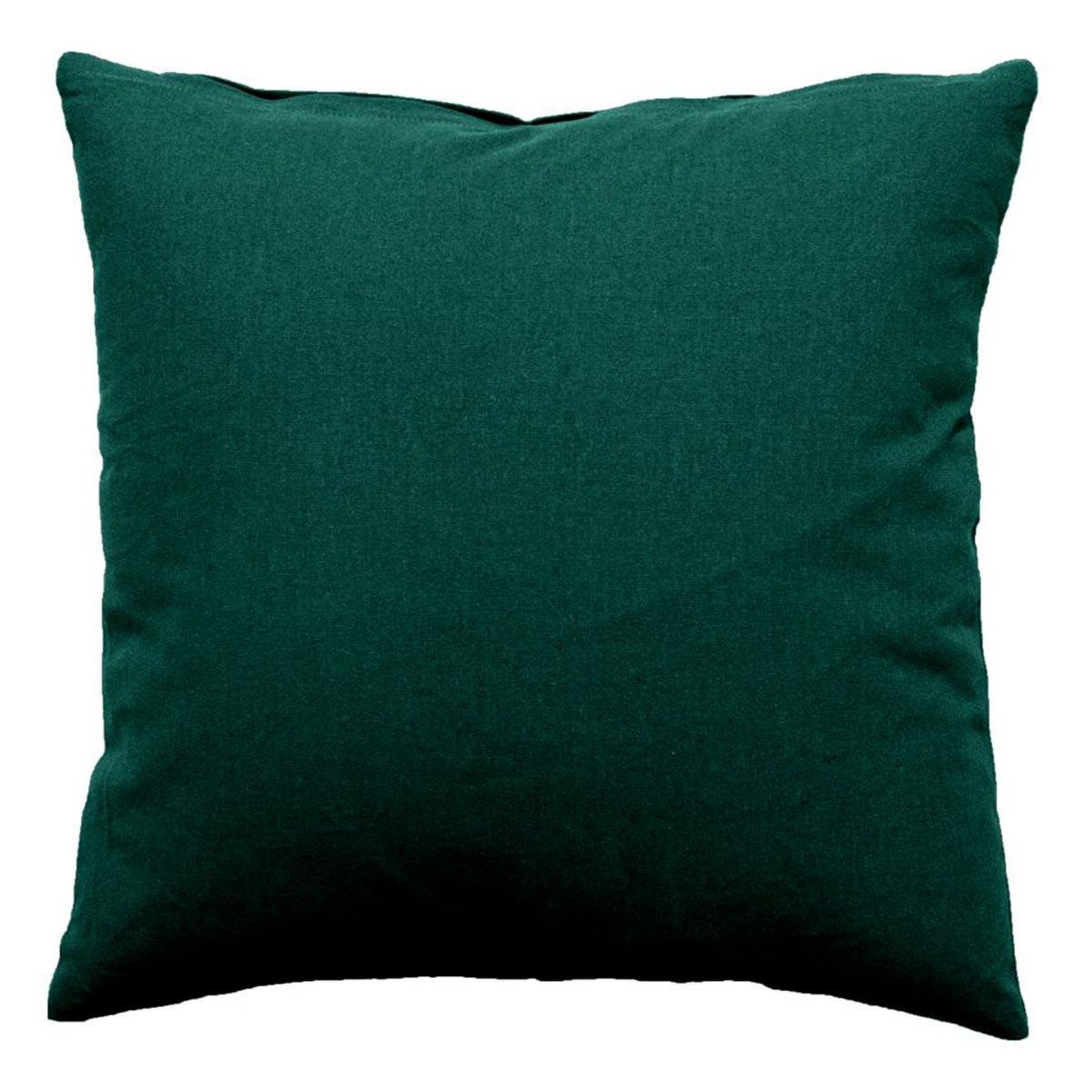 ENJOY HOME Coussin déco uni déhoussable  panama  40x40cm vert foncé
