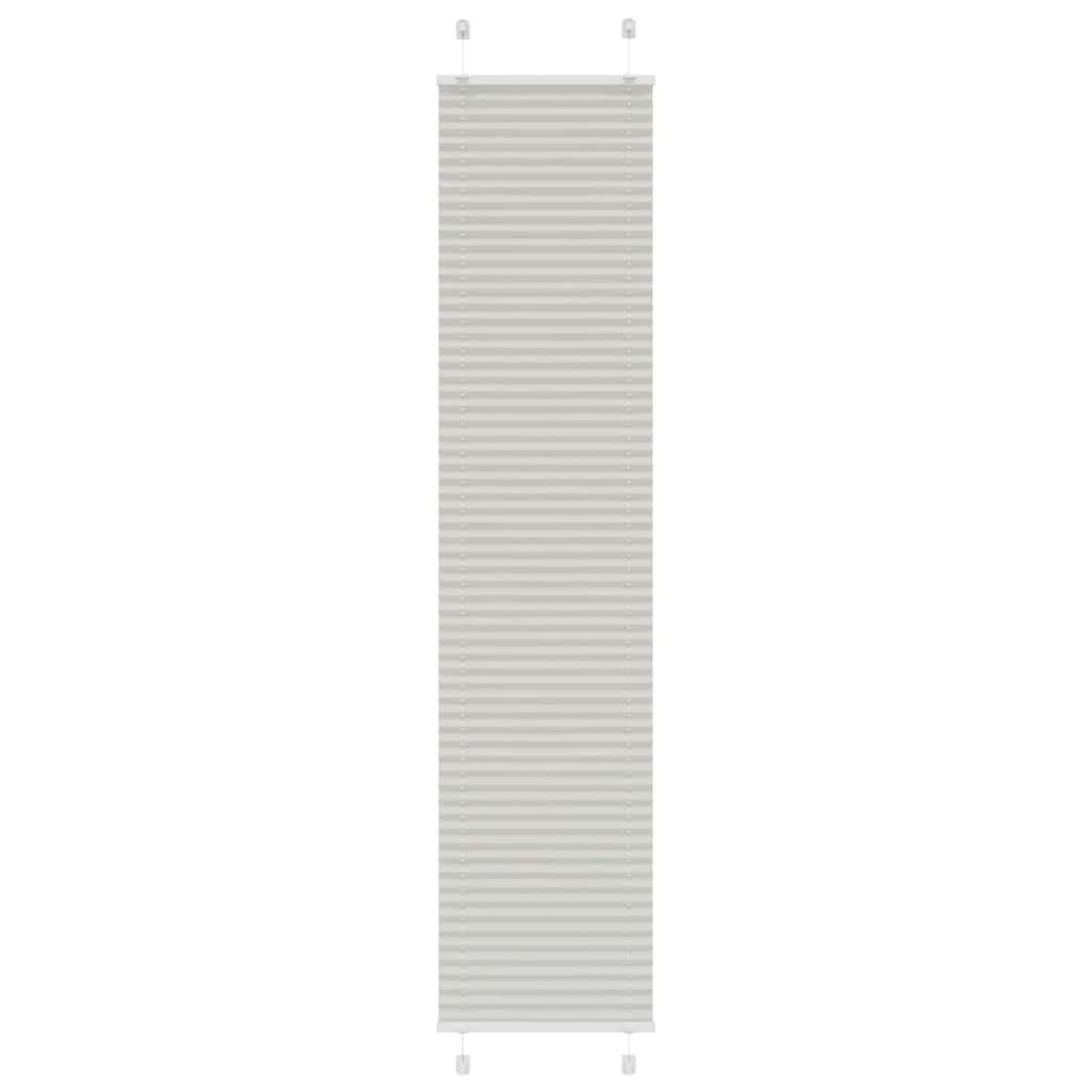 VIDAXL Store plisse gris clair 45x200 cm largeur du tissu 44,4 cm