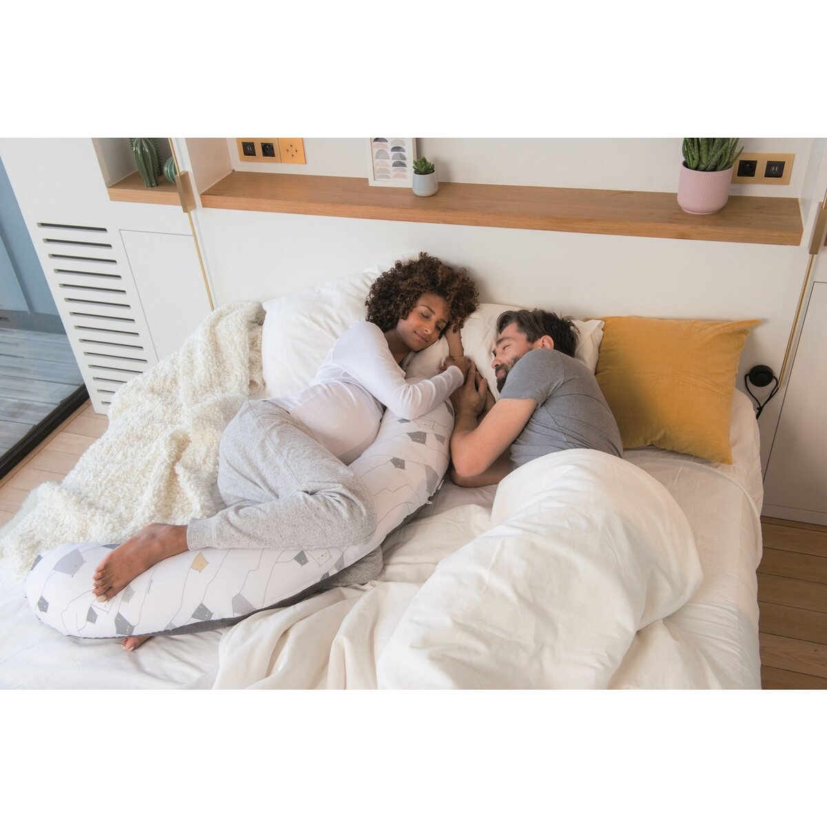 BABYMOOV Coussin de maternité Doomoo Buddy Bear gris