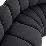 Voir la diapositive 6 : LISA DESIGN Debbie - canapé modulable d'angle droit 4 places avec accoudoir en tissu texturé