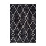 Paris Prix Tapis Imprimé Géométrique  Orlando  Anthracite. Coloris disponibles : Gris