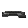 Voir la diapositive 5 : BEST MOBILIER Chuck - canapé panoramique xxl - convertible avec coffre - 7 places - droit