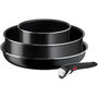 Voir la diapositive 1 : TEFAL Batterie de cuisine Ingenio Easy Cook N Clean Black 4 pcs L1539002