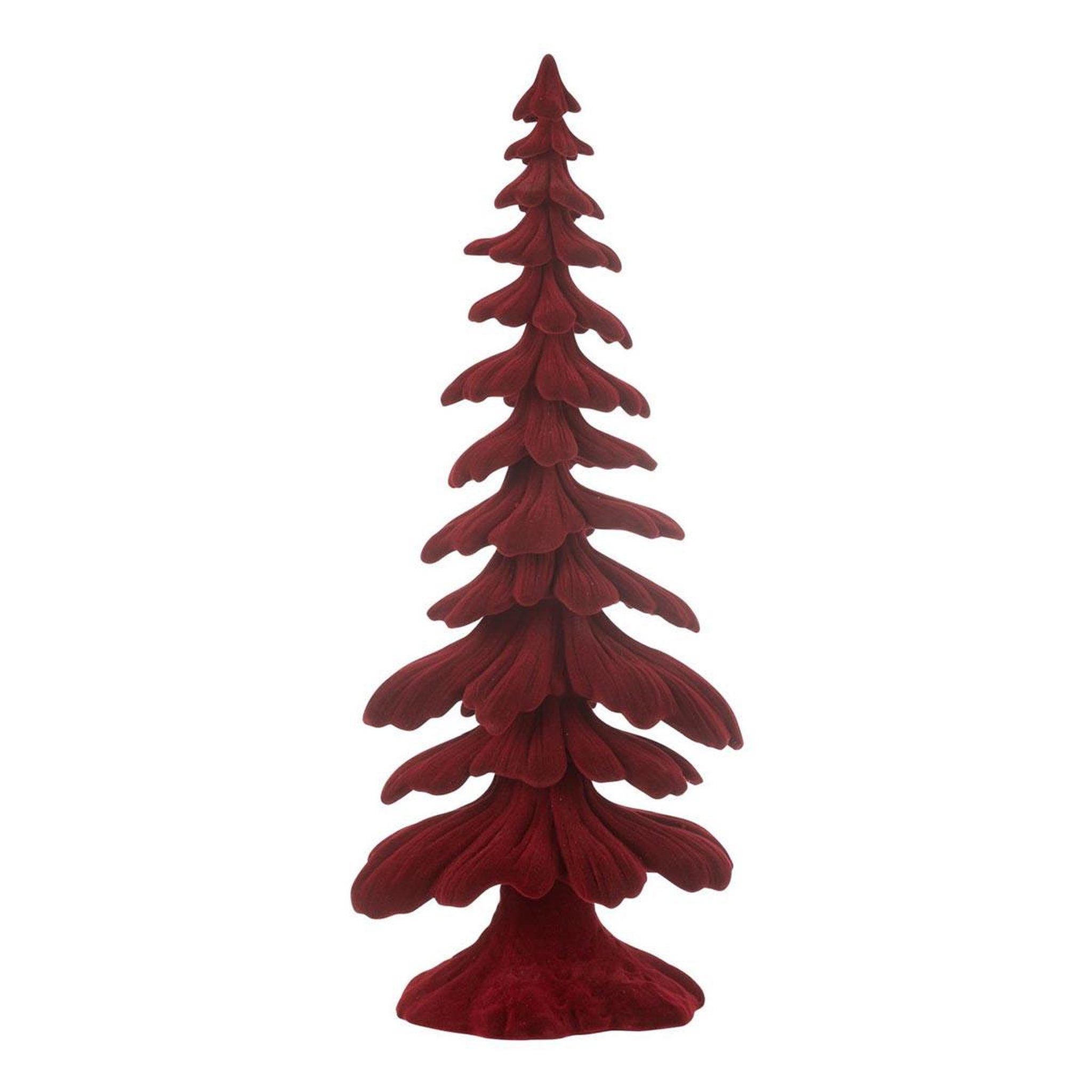 J-LINE Sapin déco en résine  luciano  36cm rouge