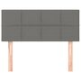Voir la diapositive 3 : VIDAXL Tete de lit Gris fonce 90x5x78/88 cm Tissu