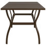 Voir la diapositive 3 : VIDAXL Table de jardin Marron 140x80x72 cm Acier