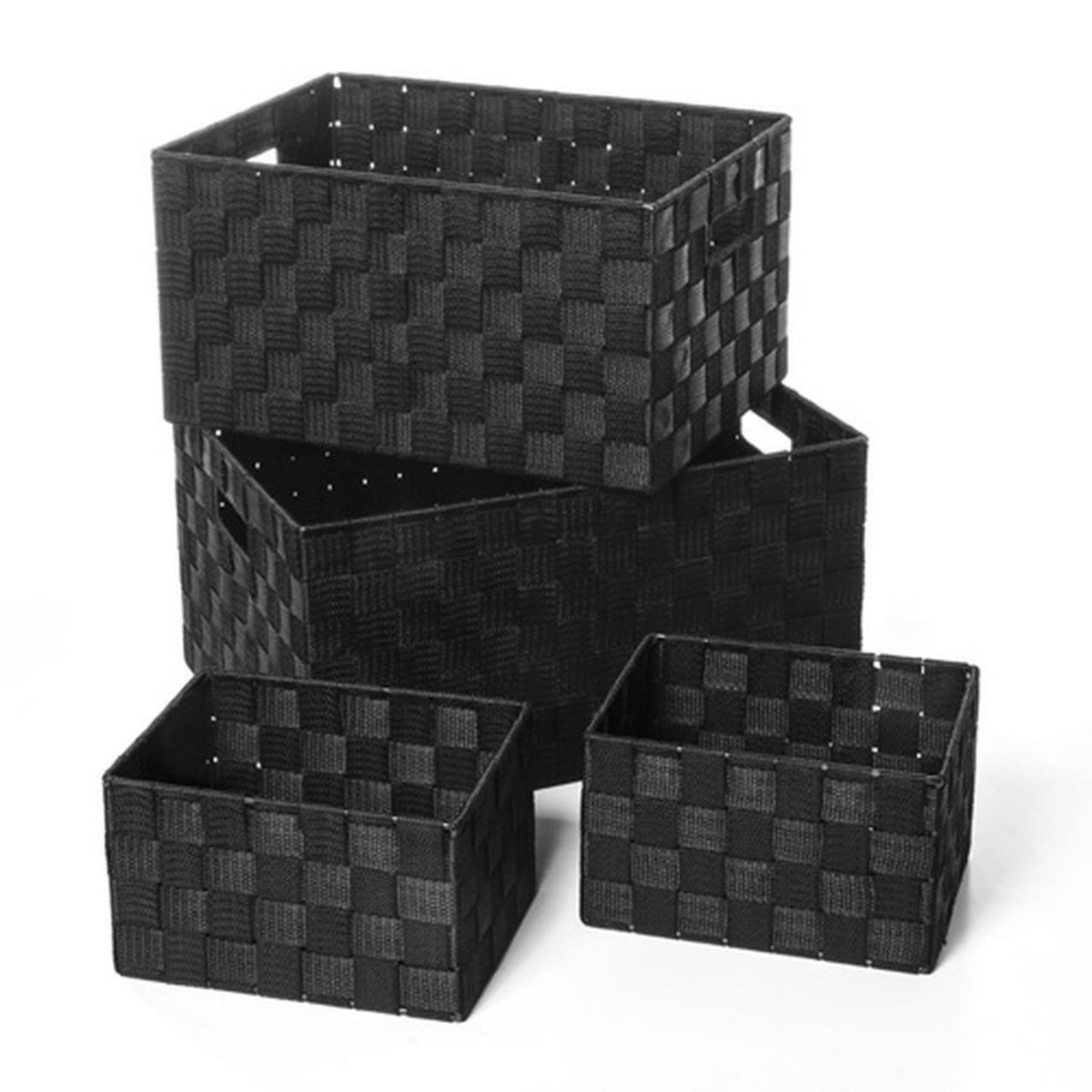 FIVE 4 Paniers de rangement - Noir