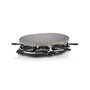 Voir la diapositive 3 : PRINCESS Appareil à raclette 8 personnes 1200w + pierre à griller - 162720-01-001