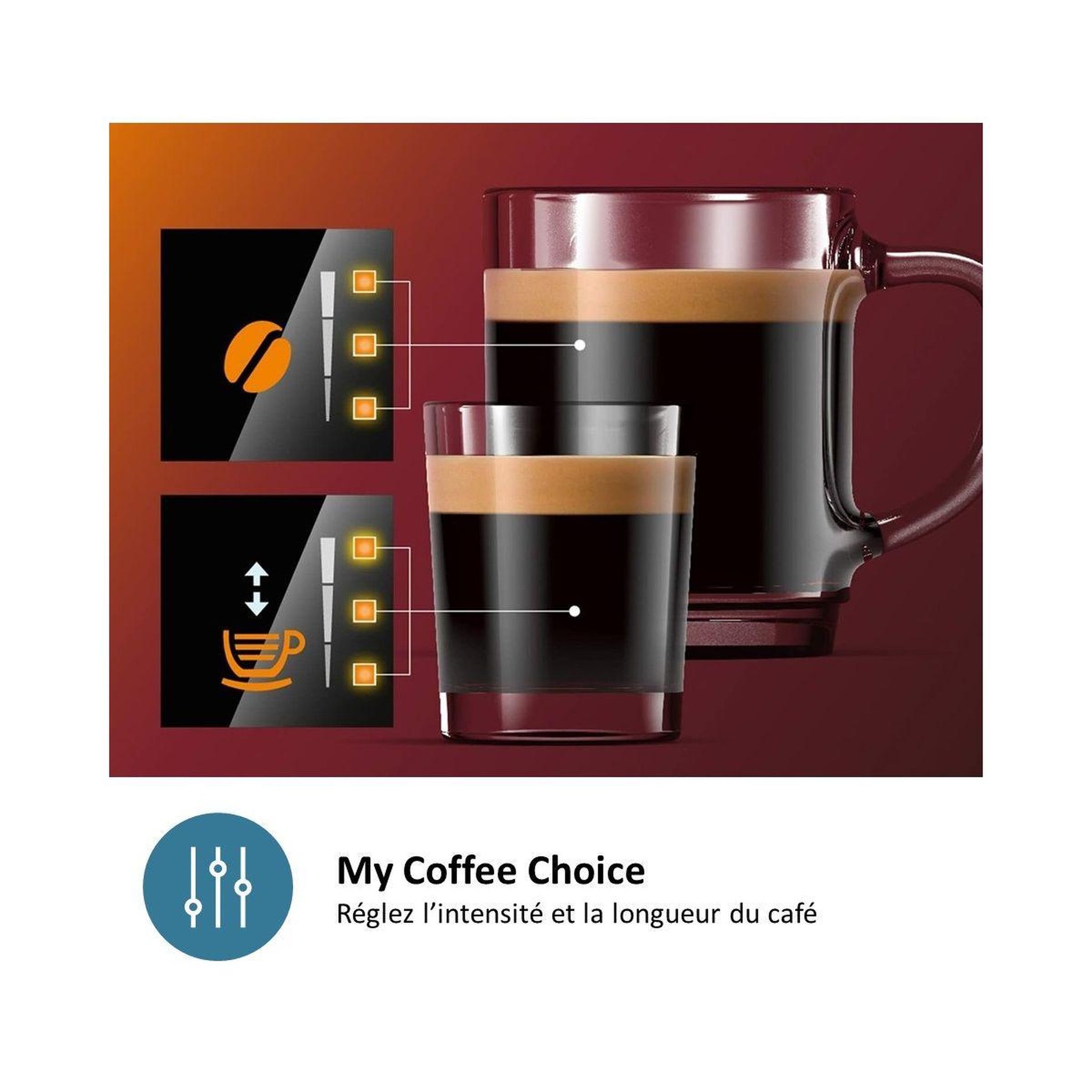 Voir la diapositive 4 : Philips Expresso Broyeur EP2224/90 Noir Gris Perle série 2200 SilentBrew