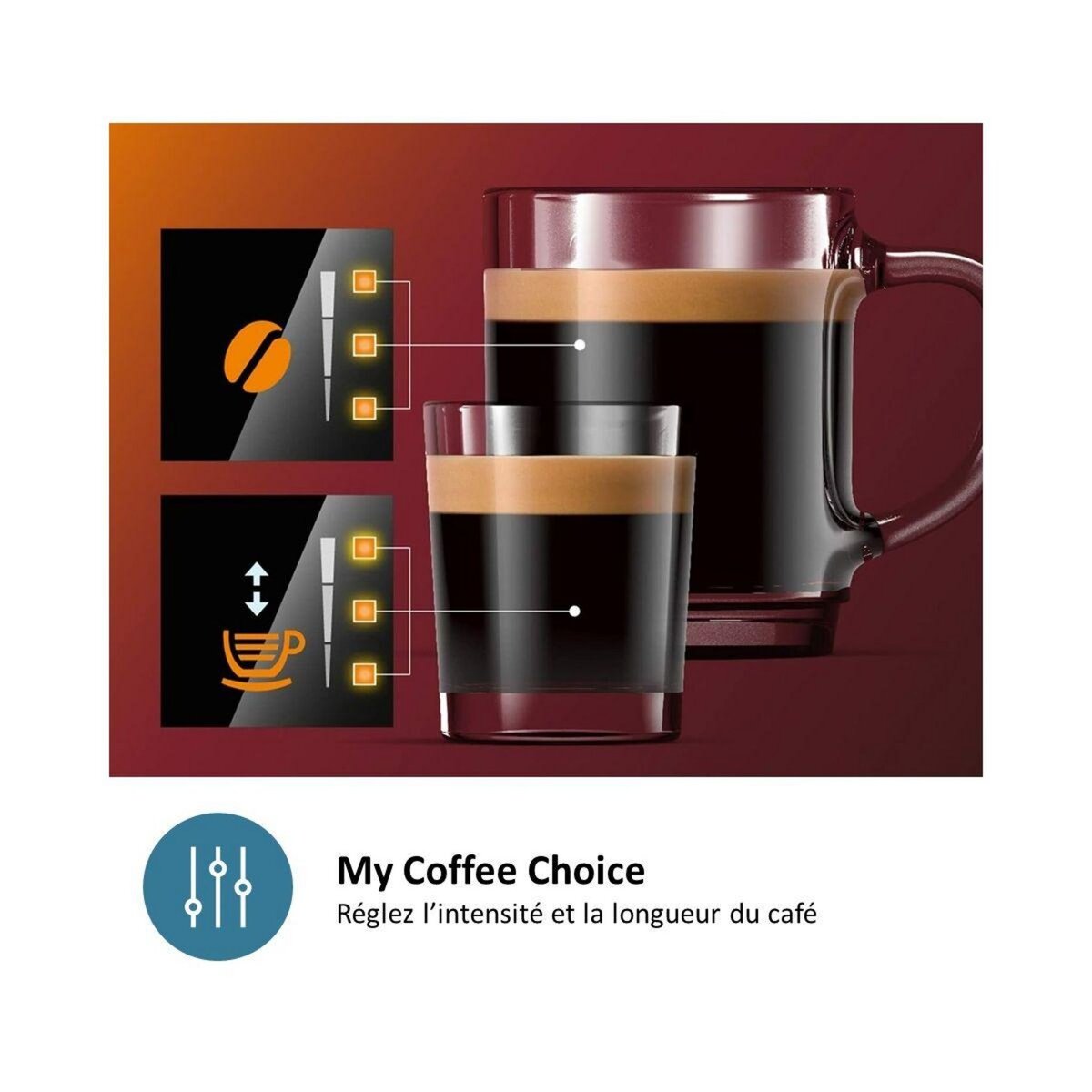 Philips Expresso Broyeur EP2224/90 Noir Gris Perle série 2200 SilentBrew