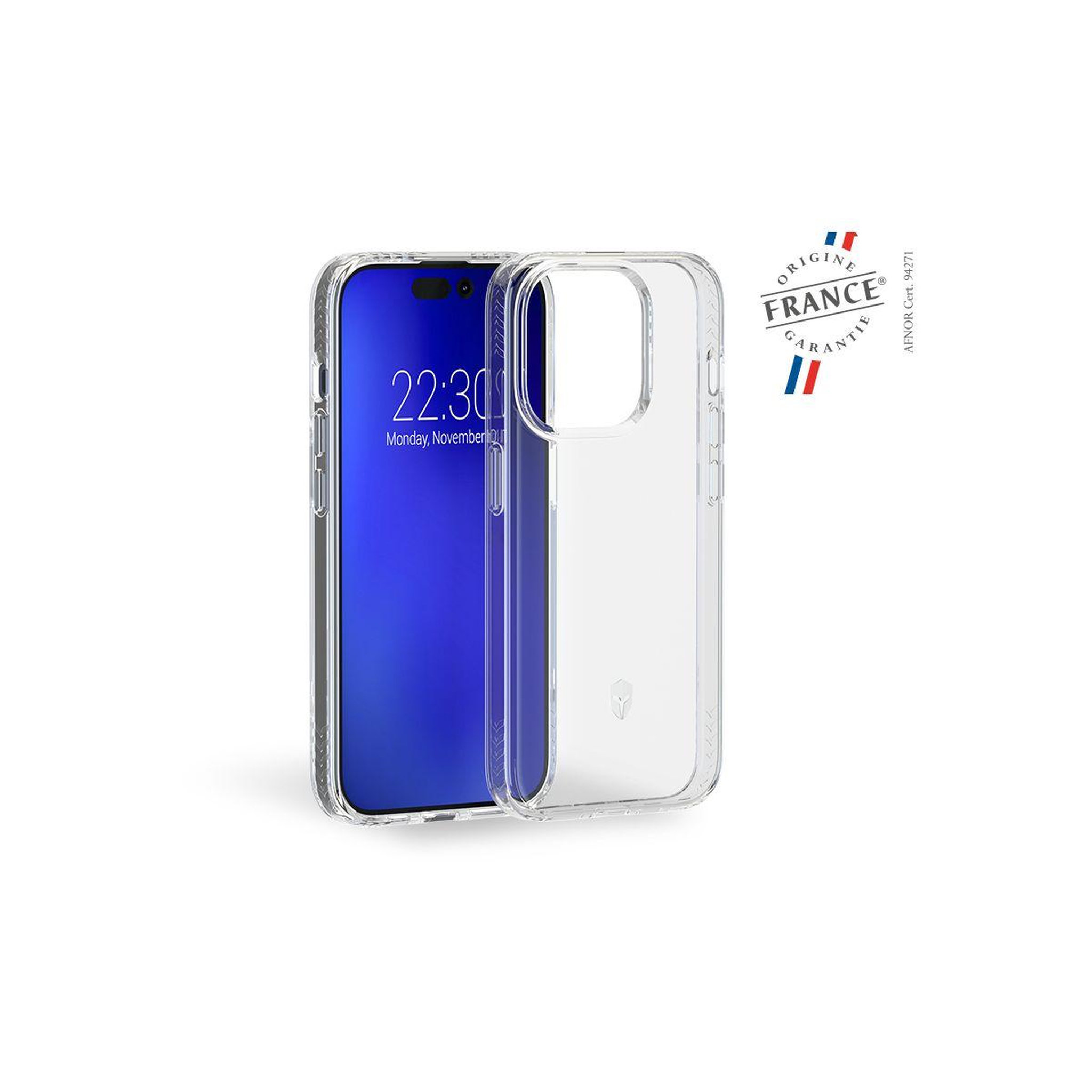 Voir la diapositive 1 : FORCE CASE Coque iPhone 15 Pro Transparent pulse