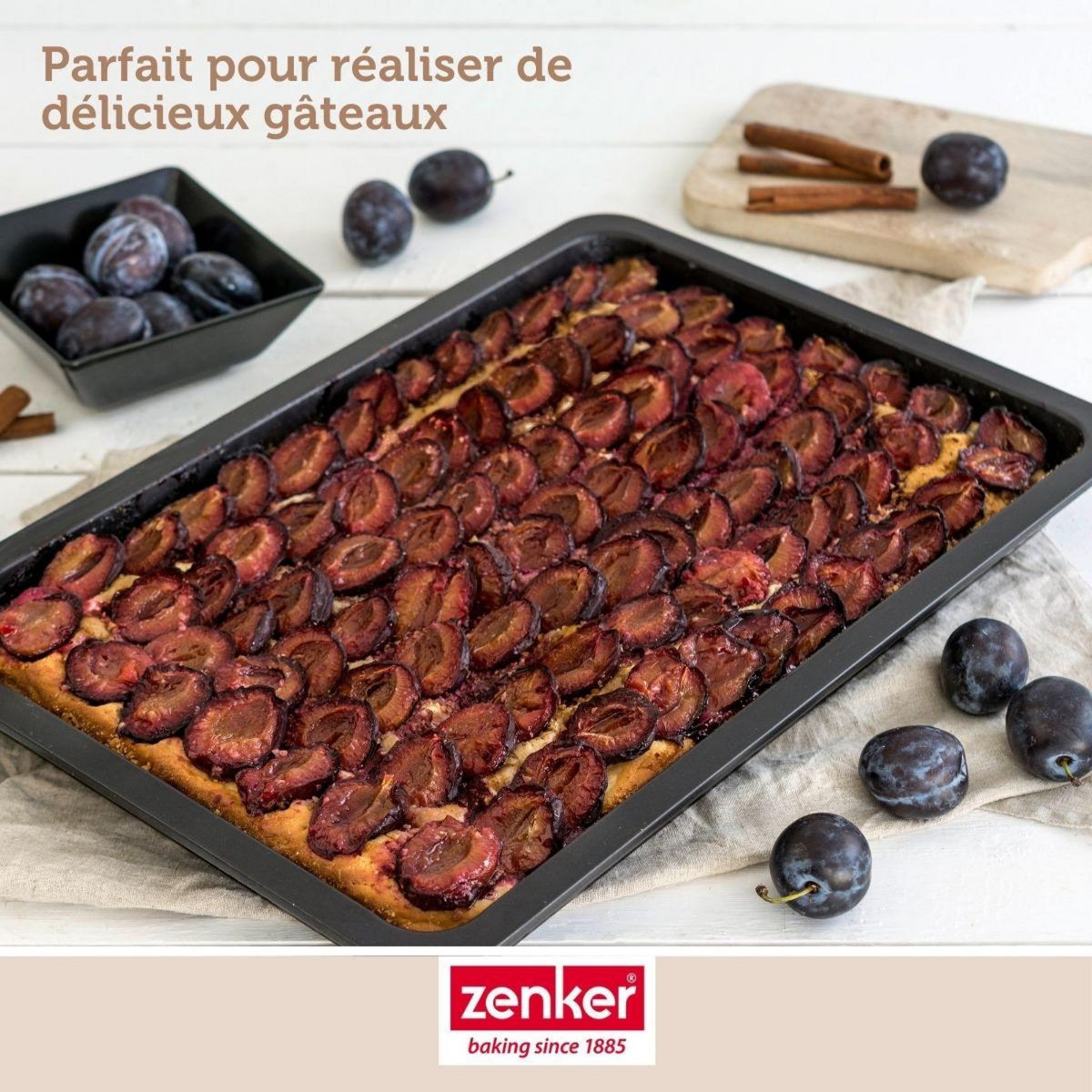 ZENKER Plaque de four rectangulaire 42 x 29 cm Zenker Black Metallic