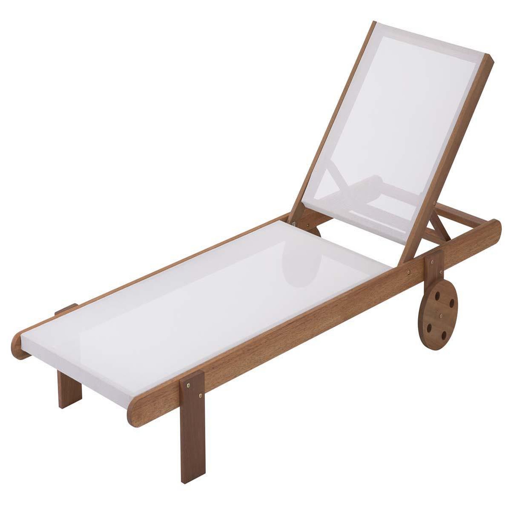 Voir la diapositive 2 : Habitat et Jardin Bain de soleil en bois exotique  saïgon  - maple - ecru - lot de 4