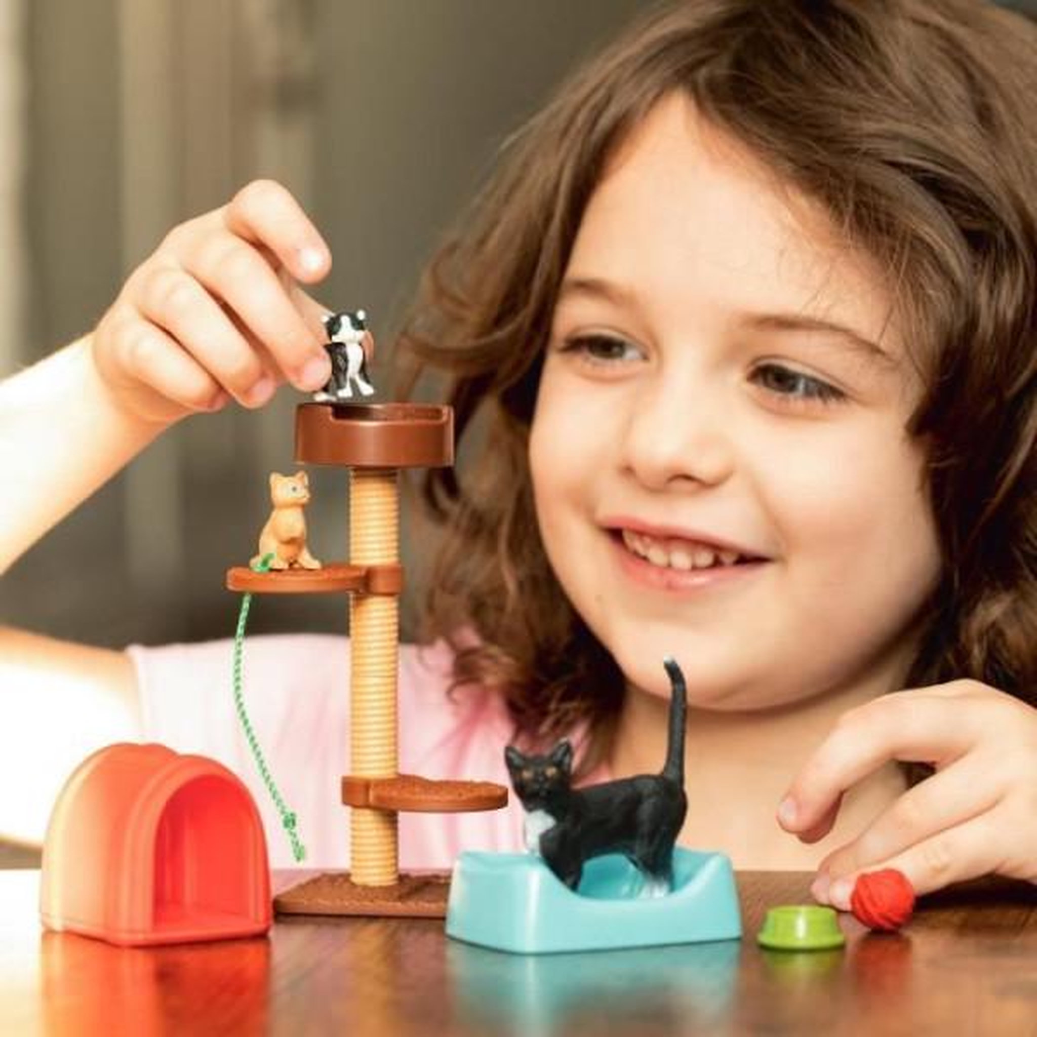 Voir la diapositive 3 : Schleich Coffret aire de jeu pour chats adorables, figurines d'animaux avec chats, pour enfants des 3 ans, schleich 42501 farm world